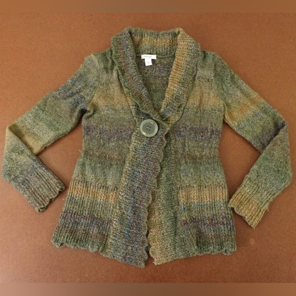 Dress Barn Chunky Wool Blend Cardigan - Picture 1 of 6